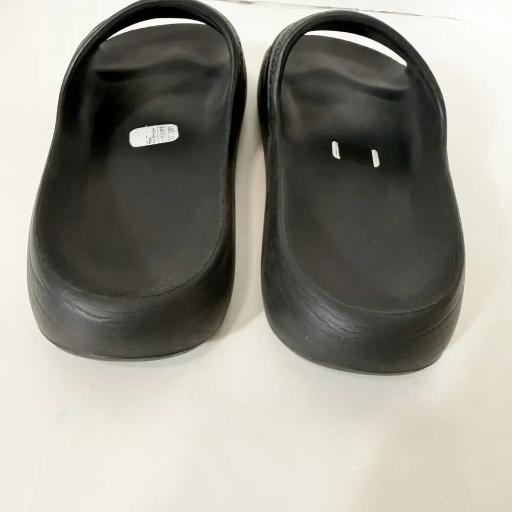 Adidas Men Adilette Ayoon Black Lightweight Eva Foam Comfort Slide Sandal Size 9